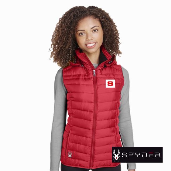 Veste Spyder Femme Noire Taille 10 – Parka Isolante Avec Capuche, Coutures Scellées