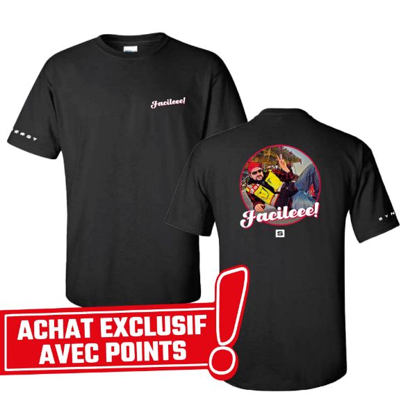 Image de T-shirt noir FACILEEE - S05610