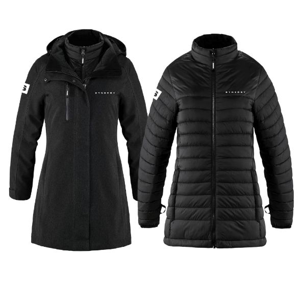 Image de Manteau long 3 en 1 pour femme 